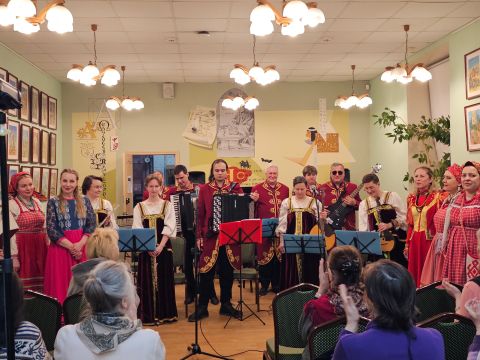 КОНЦЕРТ НАРОДНОГО ТЕАТРА ЗВУКА "РУССКАЯ РАПСОДИЯ" В ПЛАТОНОВКЕ