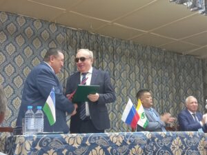 Президент ВОС, Сипкин В.В. и Председатель Общества слепых Узбекистана